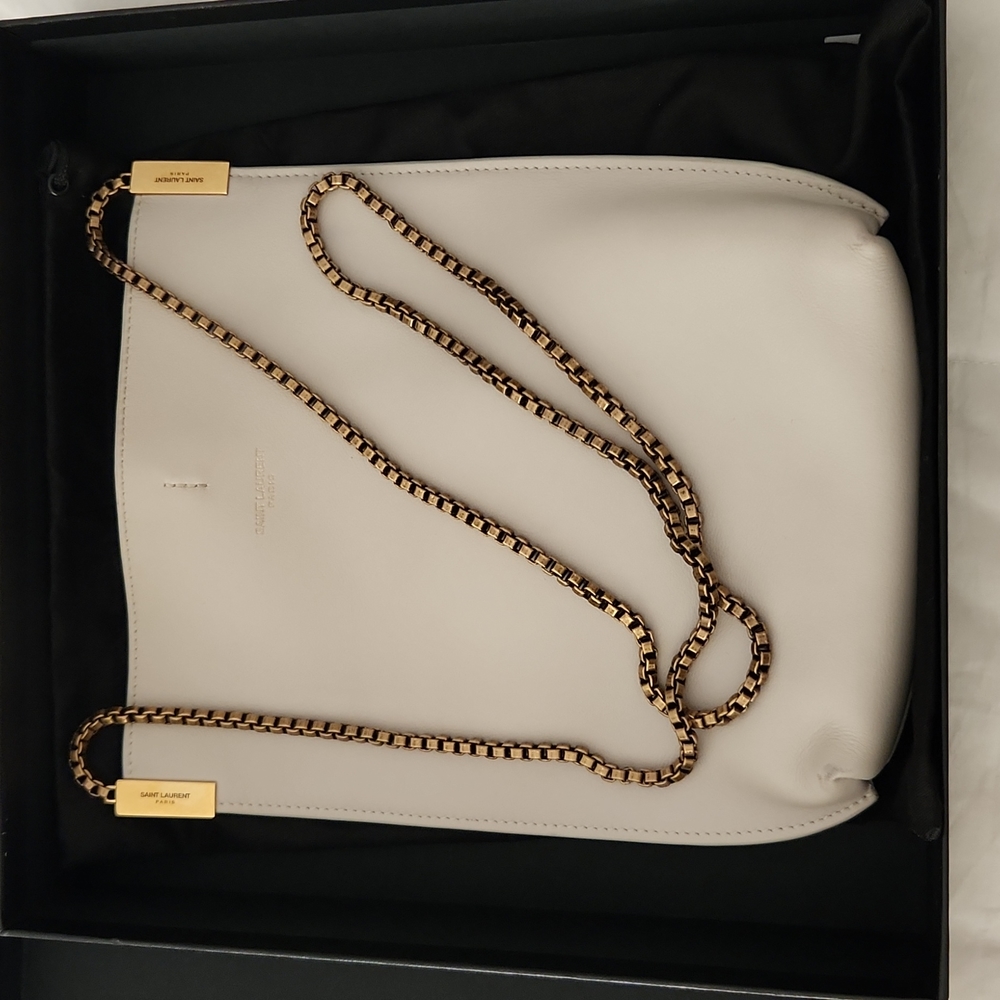 Saint Laurent Suzanne Mini Leather Hobo Bag